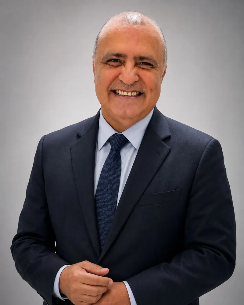 Retrato do autor Noé da Silva Menezes.
